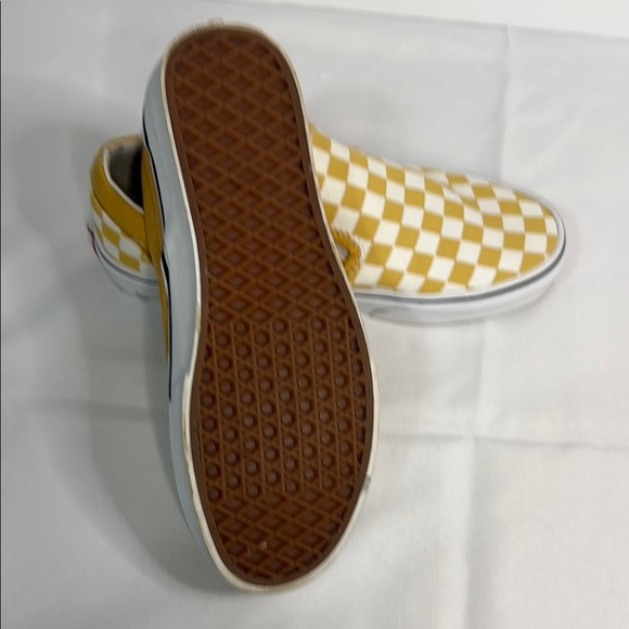 Vans Yellow and White Checkerboard Flats - Picture 6 of 7